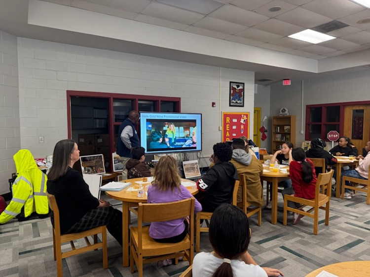 George Tucker and 5th grade students learned about careers. 
