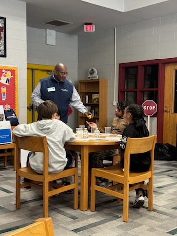 George Tucker and 5th grade students learned about careers. 