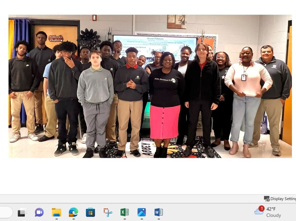 Hazel Pittman speakers with TLC students.