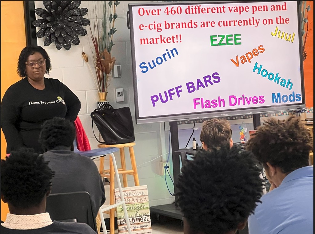 Melanie Reid from Hazel Pittman speaking to the students of TLC.