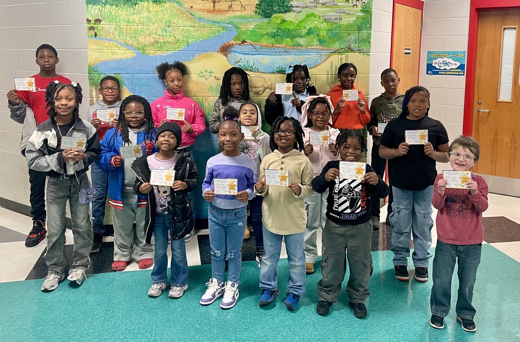 This is a photo of the students who were chosen as Star Readers for November.