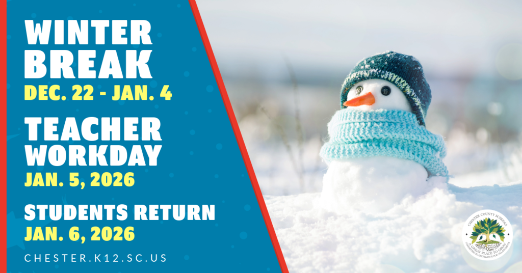 Winter Break, Dec 22, 2025 - Jan 4, 2026, Teacher Workday, Jan 5, 2026, Students Return, Jan 6, 2026