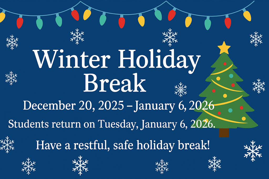 Winter Holiday - NO SCHOOL