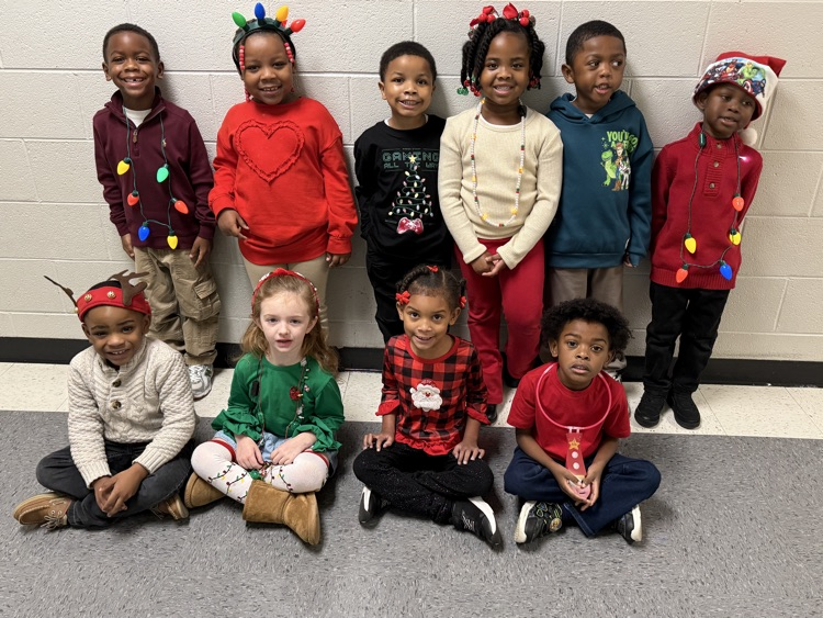 The photos are of kids dressed for Christmas.