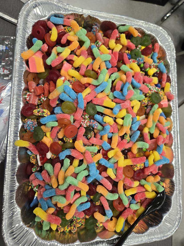 Candy salad made by 5th grade.