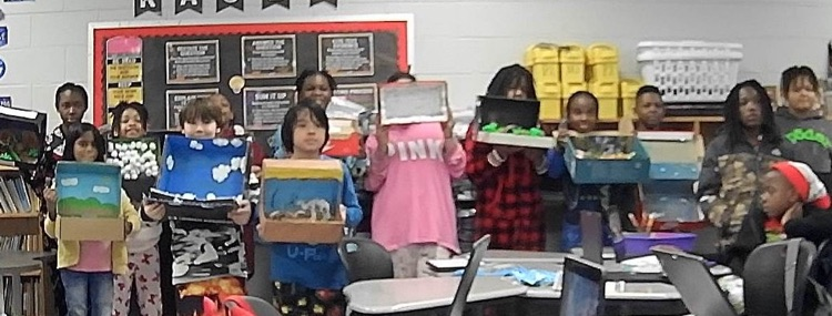 Students worked on ecosystem.