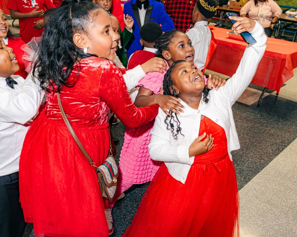 These are photos from last years Valentine's dance of students dancing.