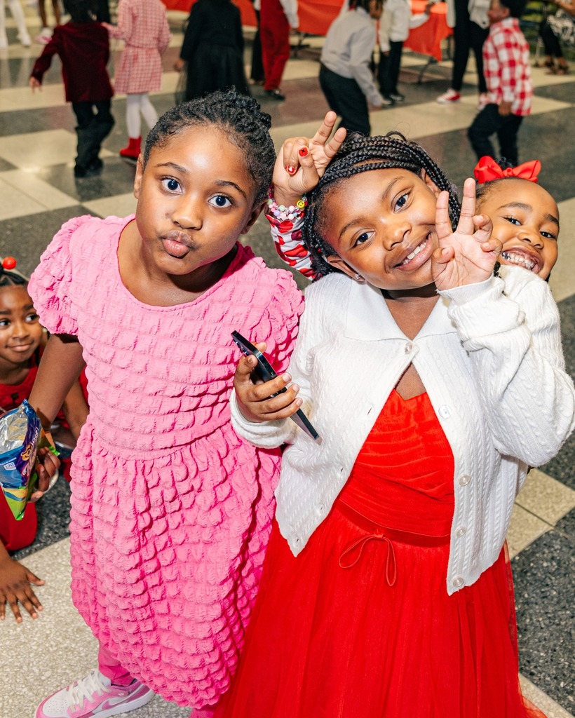 These are photos from last years Valentine's dance of students dancing.