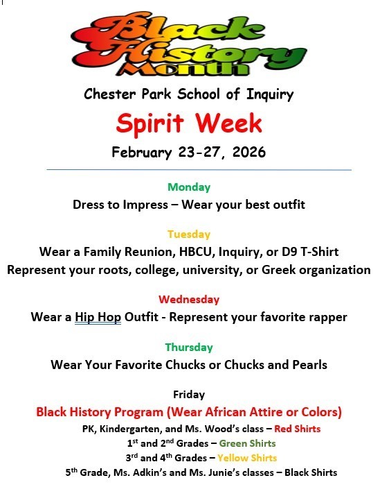 The flyers give information about Black History Month.