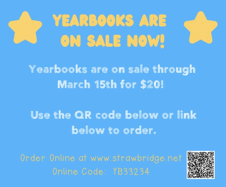 This flyer has information on ordering yearbooks online