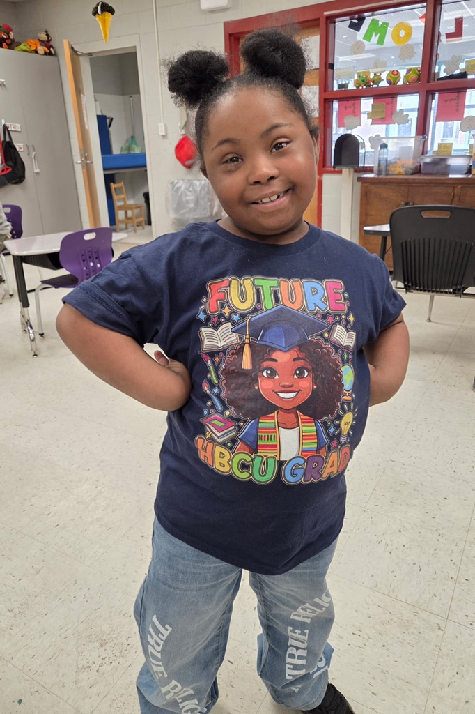 The photos show students and staff dressed for spirit week