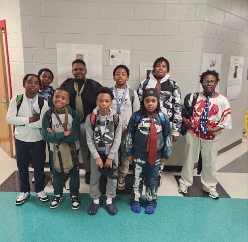 This photo shows the boys in our Young GENTS Club.