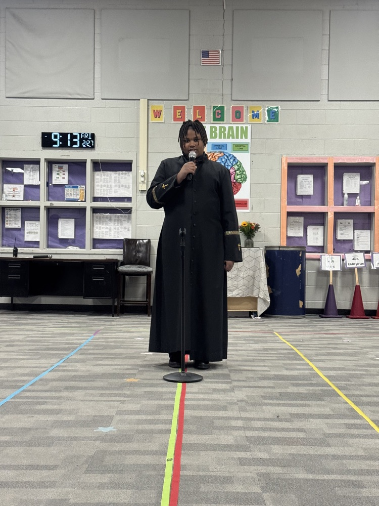 The photos show our Black History Program today.