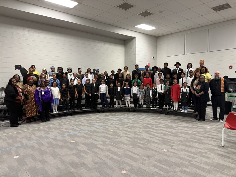 The photos show our Black History Program today