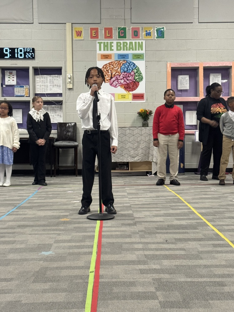 The photos show our Black History Program today.