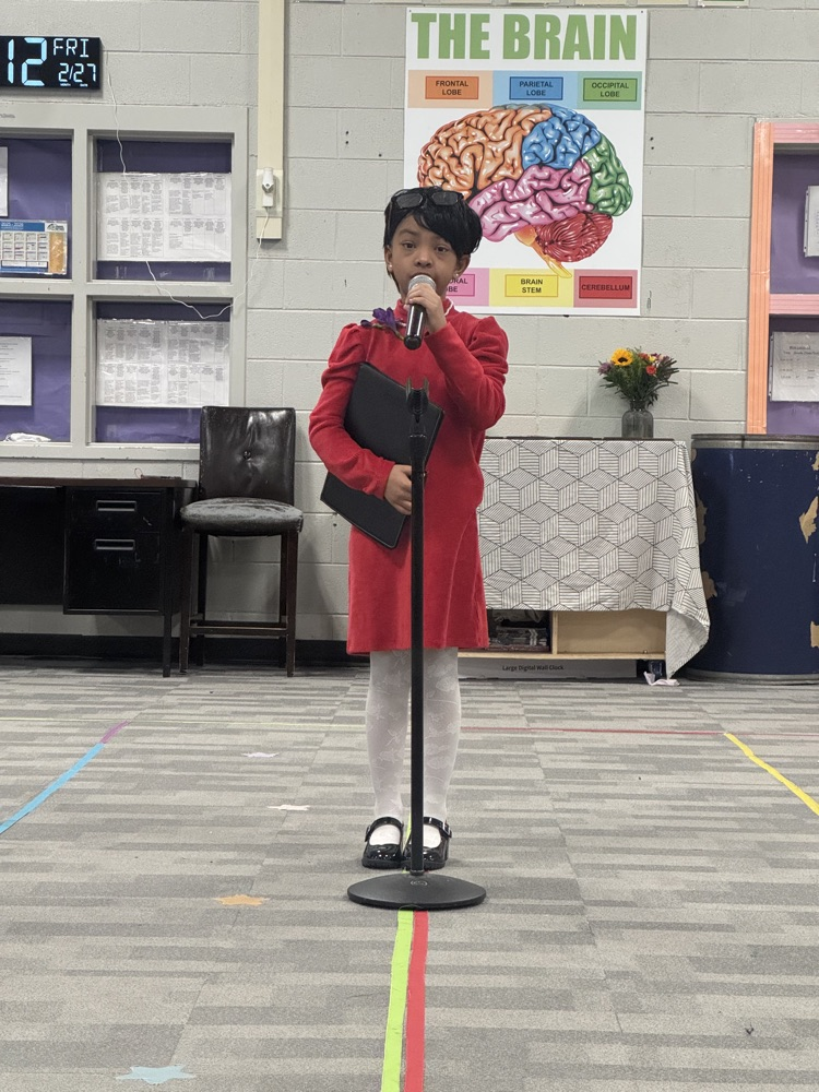 The photos show our Black History Program today.