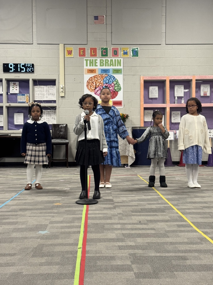 The photos show our Black History Program today.