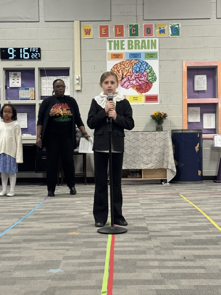 The photos show our Black History Program today.