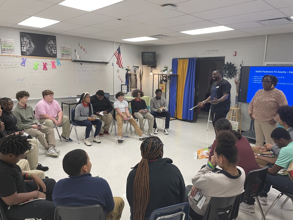 Terrance speaking to TLC students.