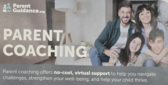 ParentGuidance.org - Parent Coaching; PArent Coaching offers no-cost, virtual support to help you navigate challenges, strengthen your well-being, and help your child thrive.