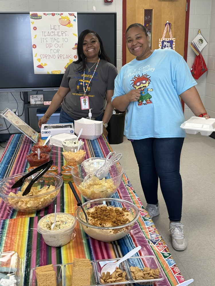 The staff had a social today. 