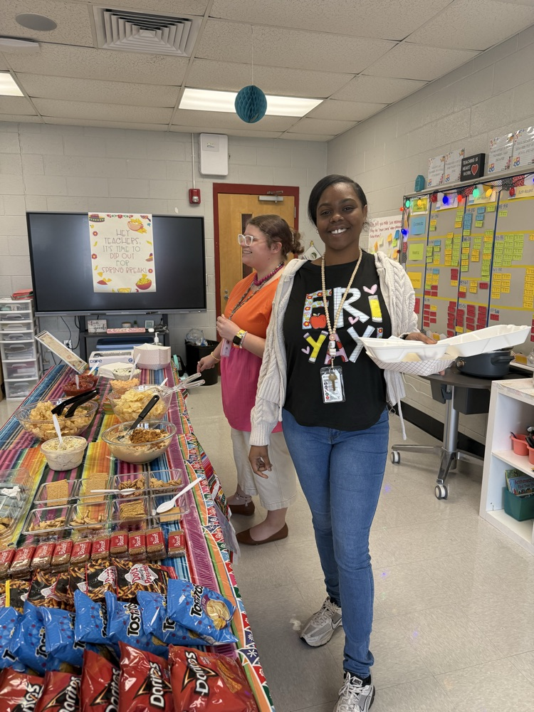 The staff had a social today. 