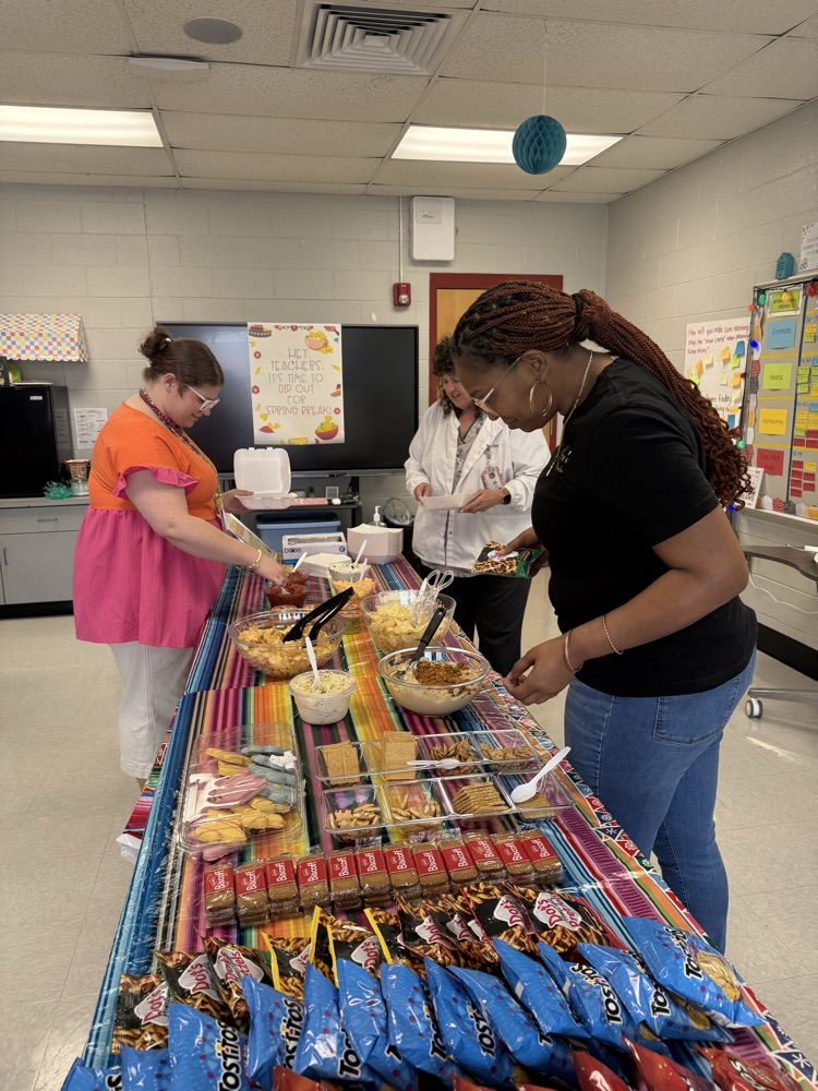 The staff had a social today. 