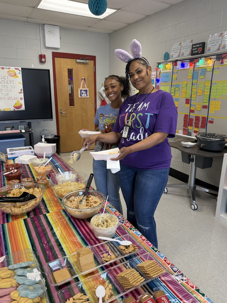 The staff had a social today. 