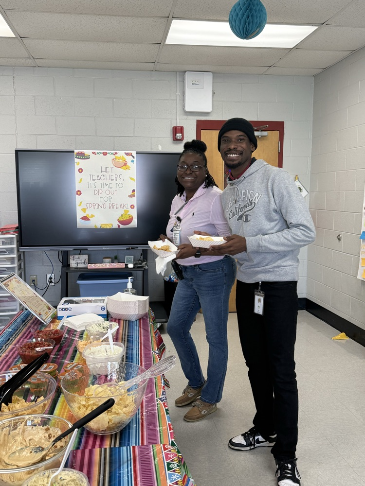 The staff had a social today. 