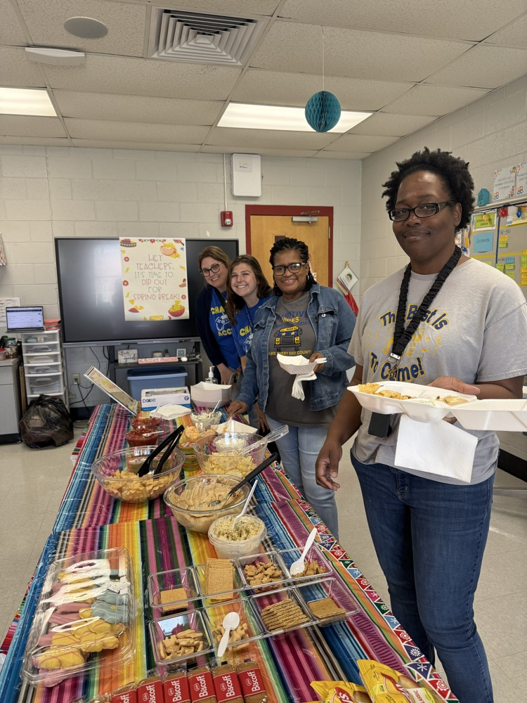 The staff had a social today. 