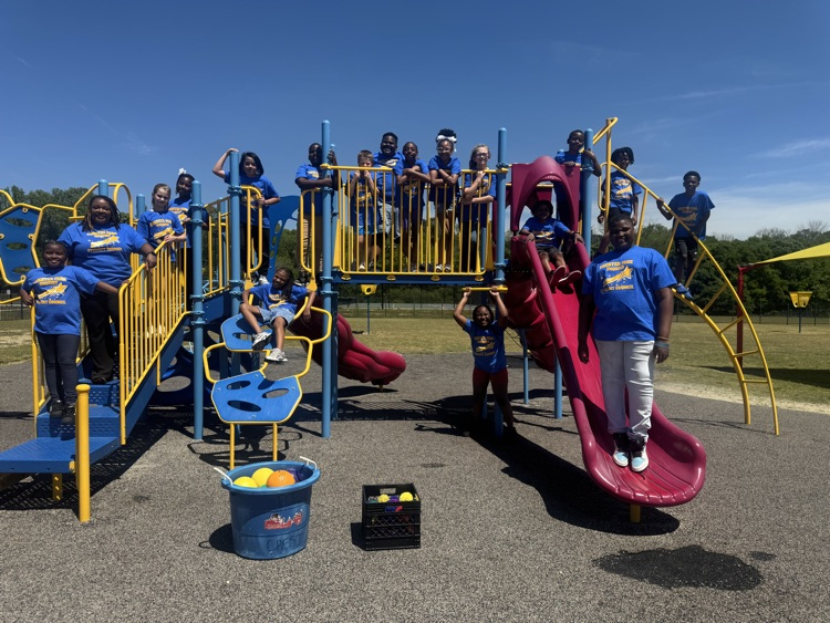 The photos show Student Council and our special needs students practicing for the Special Olympics  