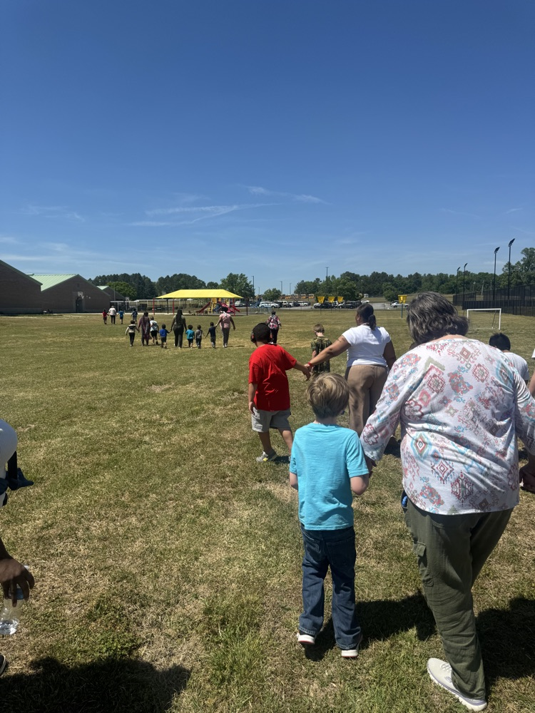 The photos show Student Council and our special needs students practicing for the Special Olympics. 