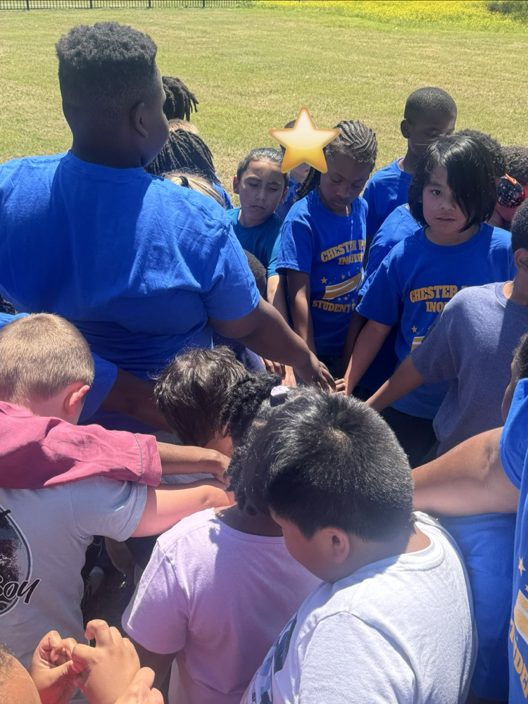The photos show Student Council and our special needs students practicing for the Special Olympics. 