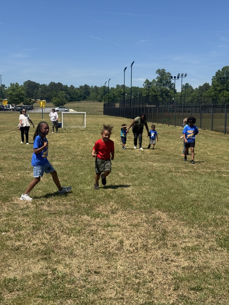 The photos show Student Council and our special needs students practicing for the Special Olympics. 