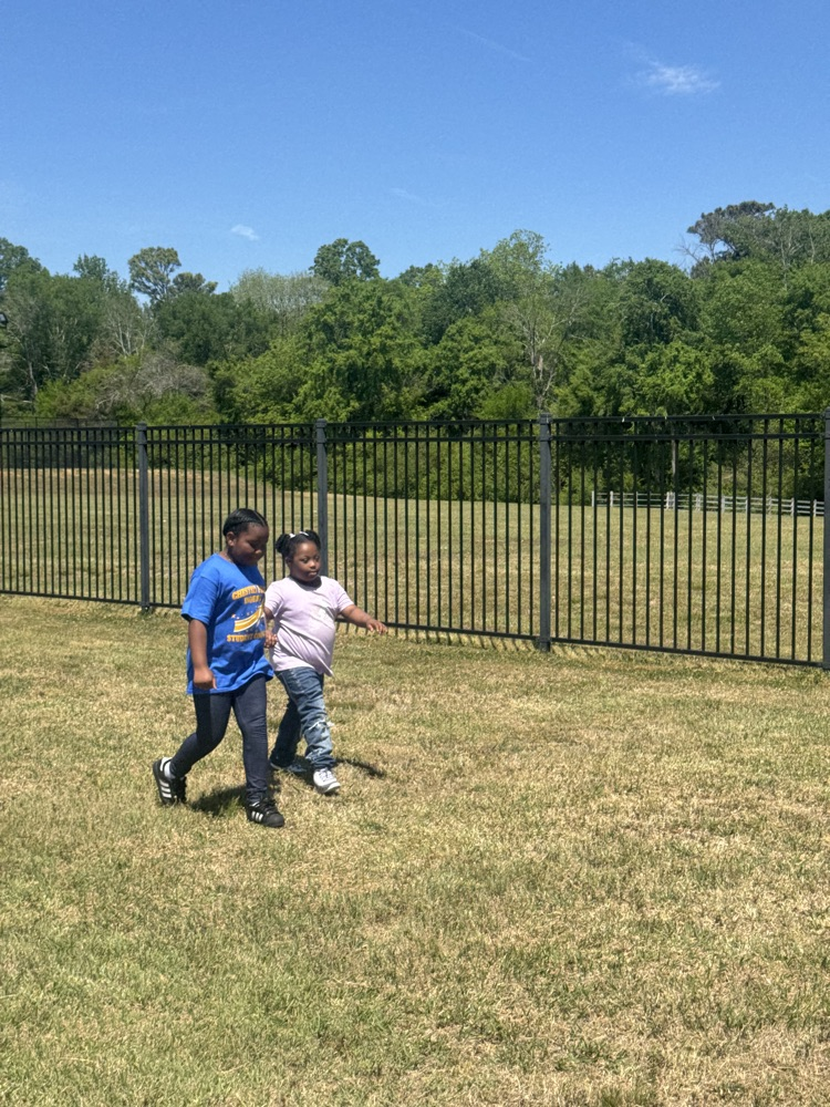 The photos show Student Council and our special needs students practicing for the Special Olympics. 