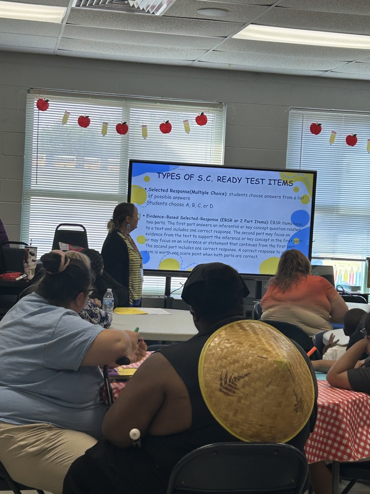 The photos show families in grades 3-5 at our family workshop. 