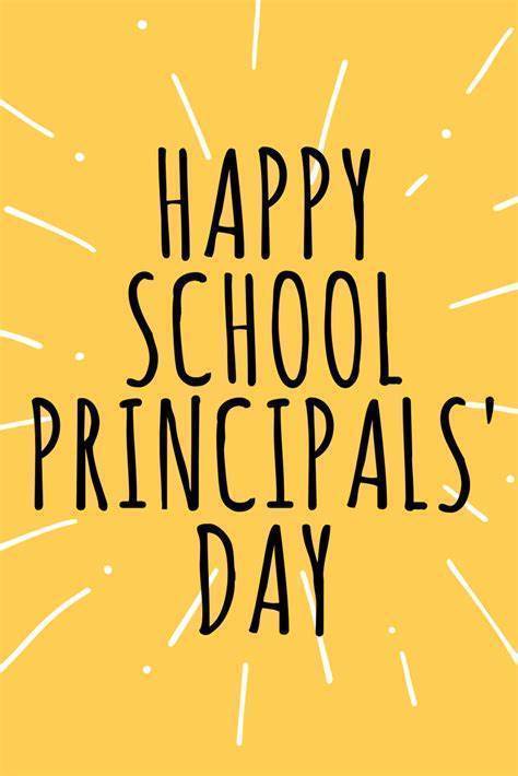 Happy School Principal's Day