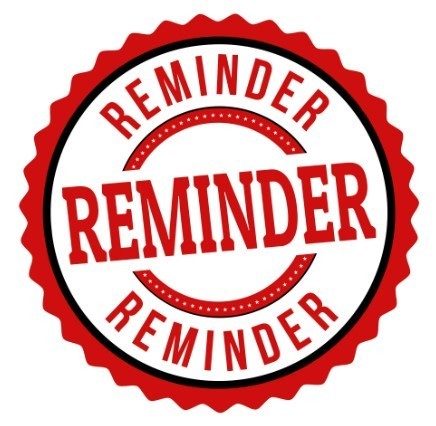 Reminder Reminder Reminder