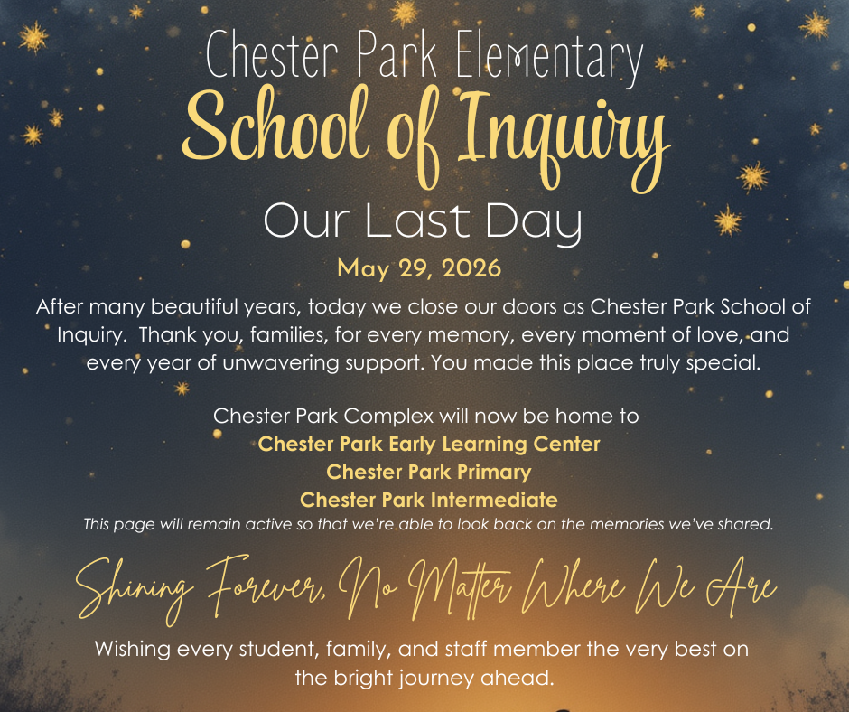 This image thanks families for all the memories and support through the years.