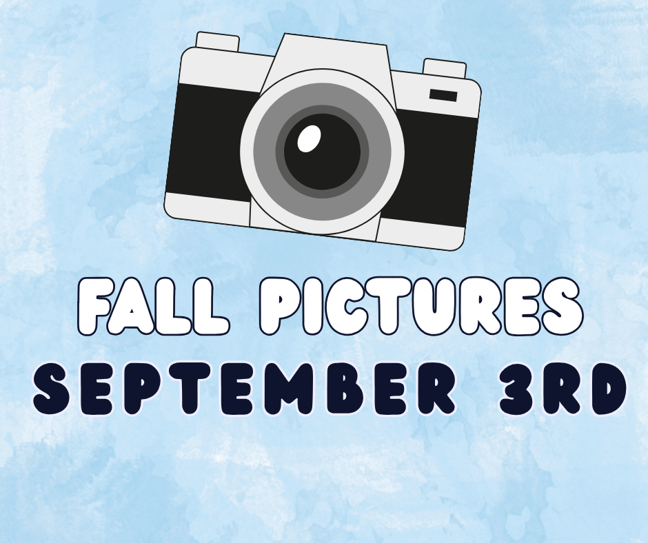 We will take fall pictures on September 3rd.