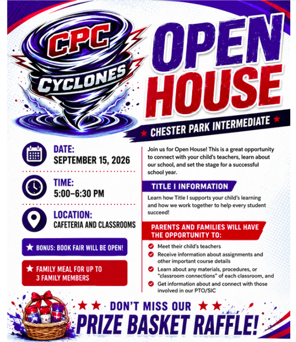 Open House is tomorrow.