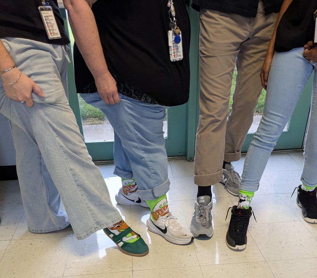 It's Attendance Spirit Week and we're dressing up each day.