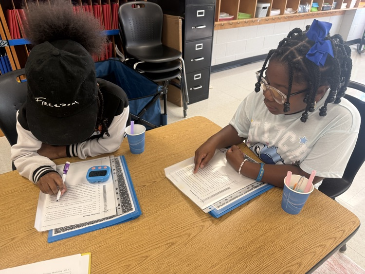Students are working hard building reading fluency!