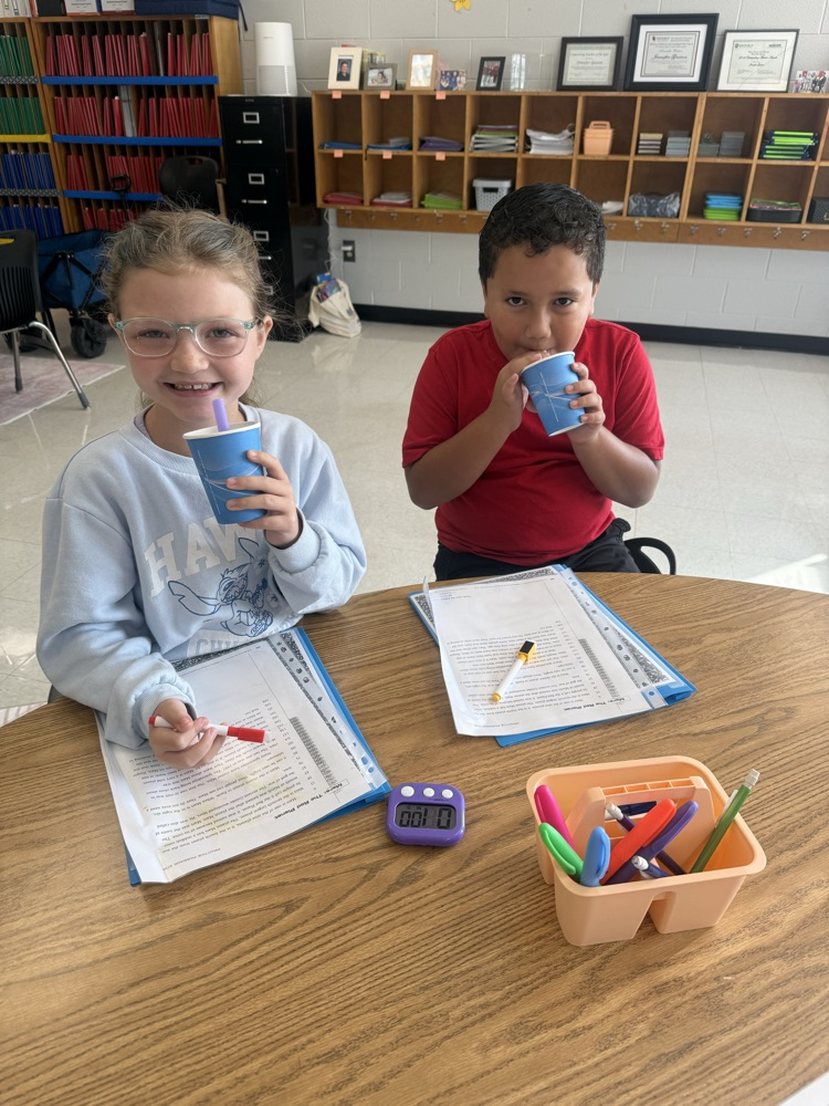 Students are working hard building reading fluency!