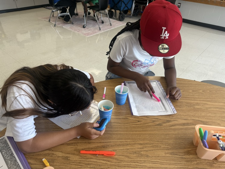 Students are working hard building reading fluency!