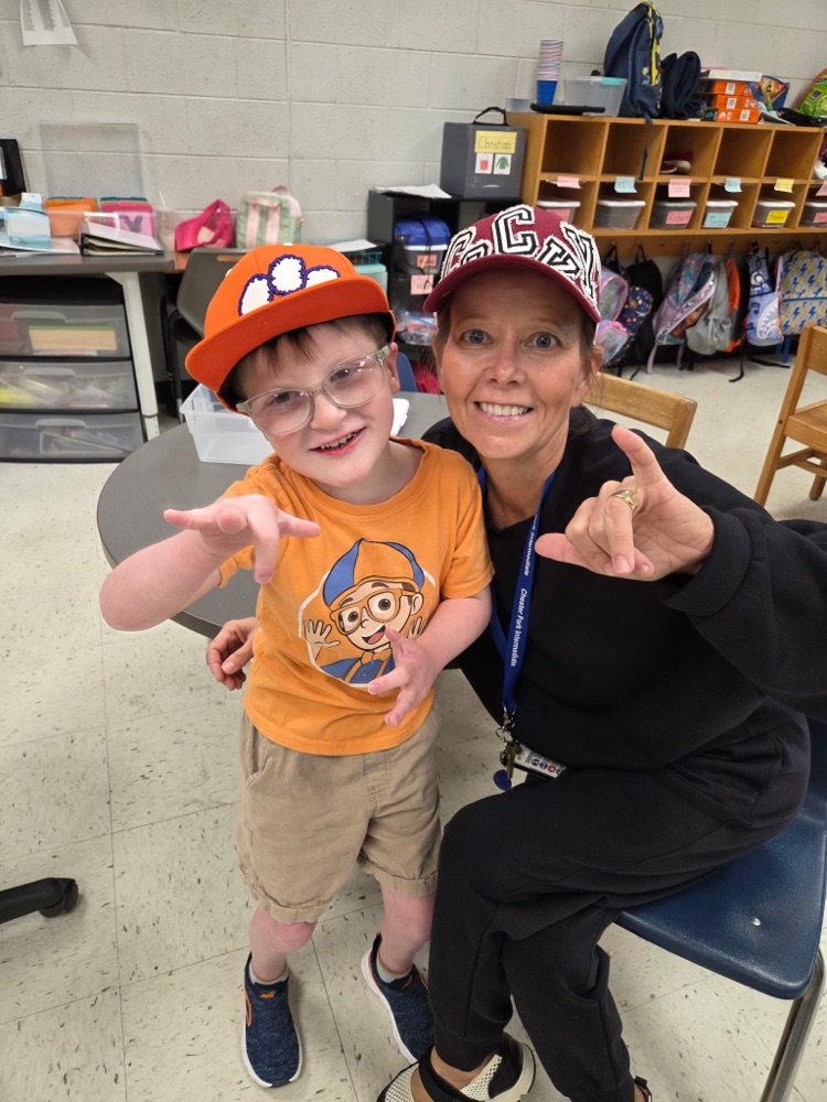 we had hat day today.