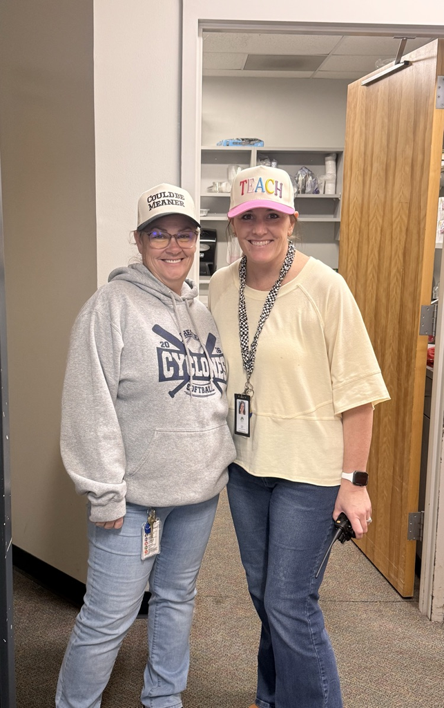 we had hat day today.