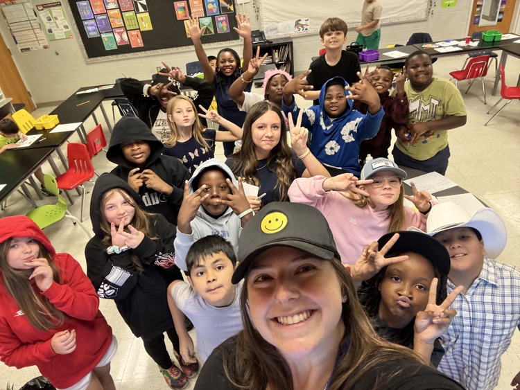 we had hat day today.