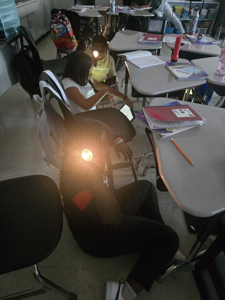 Flashlight Friday in Conrad’s class today.