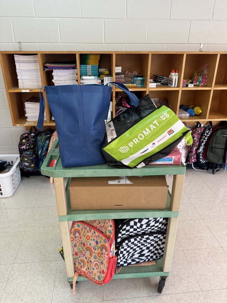 School supplies were donated from Liberty Baptist Church